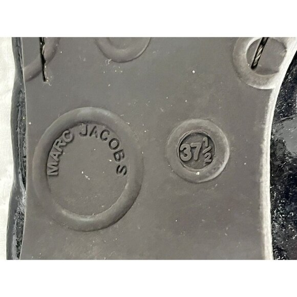 Marc By Marc Jacobs Black Patent Leather Ballet Flats w/ Grosgrain Bow 37.5 US 7 - Picture 8 of 10